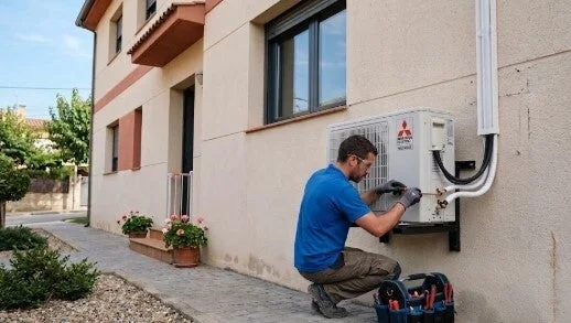 Intervención en una instalación de climatización